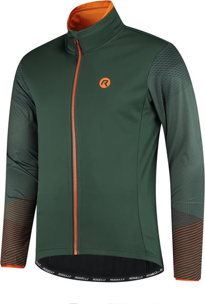 Rogelli Winterjack Wire Groen/Oranje S