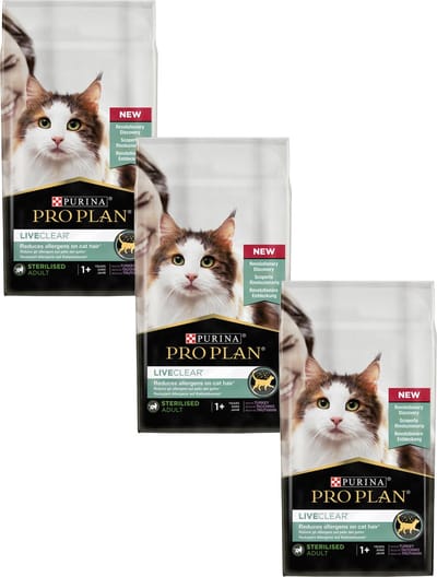 Pro Plan Cat Liveclear Sterilised Adult Kalkoen - Kattenvoer - 3 x 1.4 kg