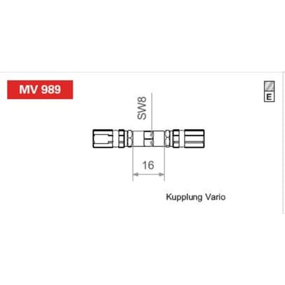 Remleiding aansluiting TRW MV989