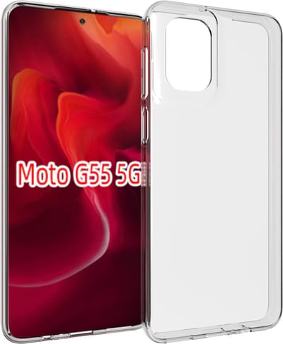 MobyDefend Hoesje - Geschikt voor Motorola Moto G55 - Transparante TPU Backcover - Volledig Doorzichtig