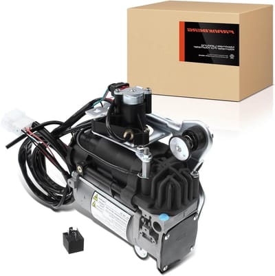 Luchtvering Compressor - Air Suspension Pumpe - Auto Ophanging Herstellen - Met Relais en Houder