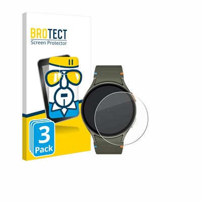 BROTECT - Glas Screenprotector voor Samsung Galaxy Watch 7 (44 mm) - Gehard Beschermglas 9H 3 Stuks