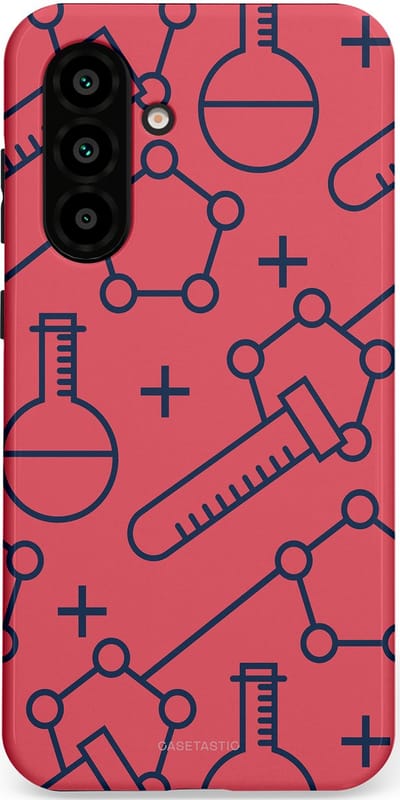 Casetastic hoesje geschikt voor Samsung Galaxy A36 / Samsung Galaxy A56 - Dubbellaagse bescherming - Rode Laboratorium - Fashion Case - Koraal