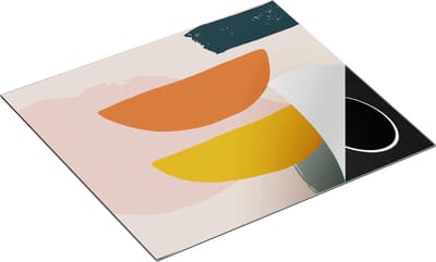 Chefcare Inductie Beschermer Abstracte Kunst in Scandinavische Stijl - 60x50 cm - Afdekplaat Inductie - Kookplaat Beschermer - Inductie Mat