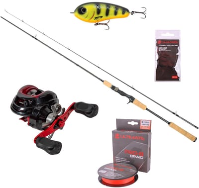 Ultimate Cast Special Cork Pike Baitcaster Hengelset 2.00m (15-45g) - Roofvis Set