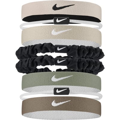 Nike Mixte Flexibele Classic Haartband (Verpakking van 8) (Roze/Wit)