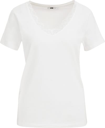 WE Fashion Dames T-shirt met kant
