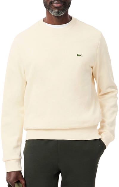 Lacoste Bio Cotton Fleece Crew Sweater Heren - Maat XS