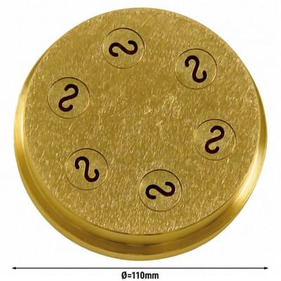 GGM Gastro Nudelformscheibe - Casarecce 8,8mm passend für NMSM20 - Ø 110mm