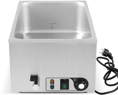 HCB® - Professionele Horeca Bain marie - 1/1 GN - 230V - RVS / INOX - Buffetwarmer Elektrisch - 60x35.5x26 cm (DxBxH) - 7 kg - 2627