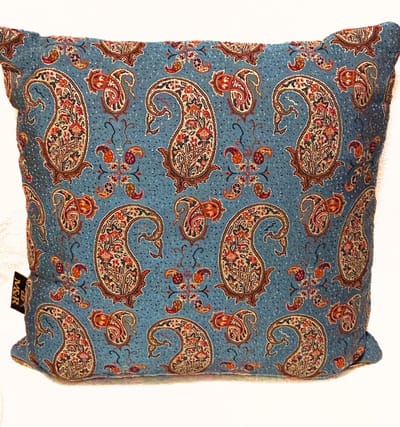 M&R design sierkussen hoes woonkamer 40x40 dubbelzijdig Perzische zijde handgeweven Azin