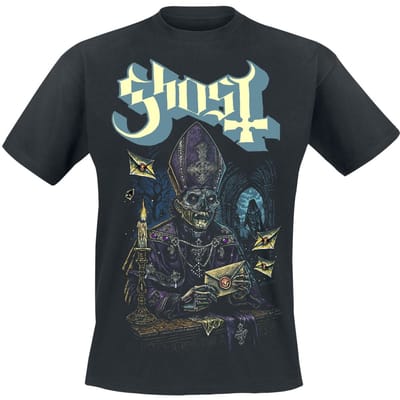 Ghost T-shirt - Missive - S tot 4XL - voor Mannen - zwart