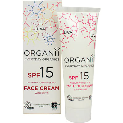 Organii Anti-aging Gezichtszonnebrandcreme SPF15