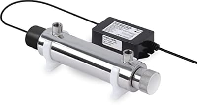 UV-watersterilisator voor waterzuivering, 6 watt, 2 l/min, ideaal voor huishoudelijk gebruik en horeca