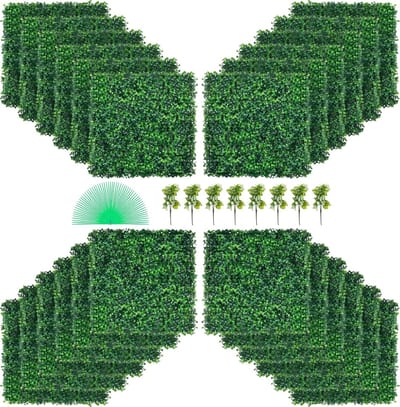 Kunstmatige Buxus Heggenpanelen - Decoratieve Privacywand voor Binnen en Buiten