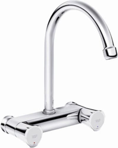 GROHE Costa-L Keukenkraan - Wandmontage - Hoge uitloop - 360° draaibereik - Zonder koppelingen - Chroom