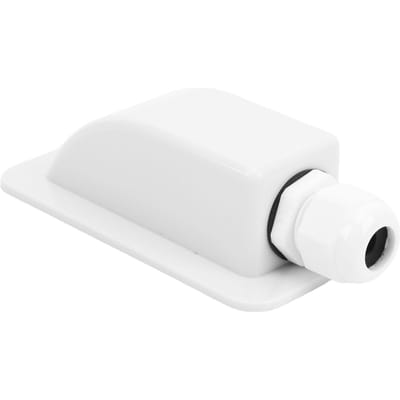 Solar Enkele Kabeldoorvoer Dak Zonnepaneel Aansluitdoos RV Boot Waterdichte Kabeldoorvoer voor Alle Kabeltypes 6mm² White wit
