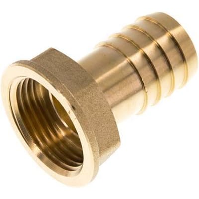 G 1'' x 25mm Messing Slangpilaar 16 Bar