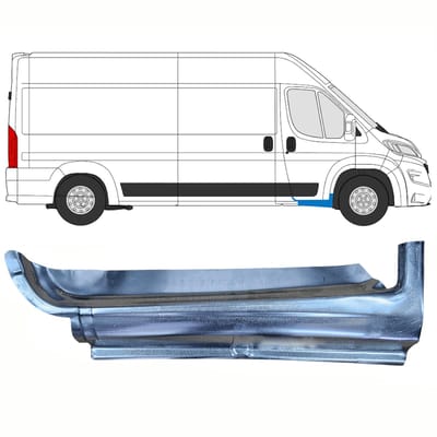 Reparatie dorpel voorste deuren voor Opel Movano 2021-2026 / Rechts