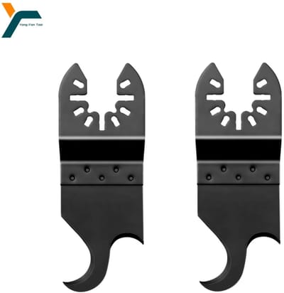 2 Stuks Oscillerende Multitool Haakmesbladen – Precisie Zaagbladen voor Zachte Materialen, Dakbedekking, Gordels, PVC & Tapijt | Universele Pasvorm