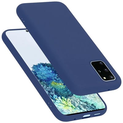 Cadorabo Hoesje geschikt voor Samsung Galaxy S20 PLUS in LIQUID BLAUW - Beschermhoes gemaakt van flexibel TPU silicone Case Cover