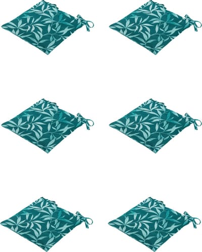 Madison - Zitkussen - Universeel - 6 stuks - 46 x 46 cm - Fergus Sea Blue - Tuin