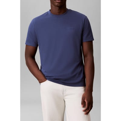 Calvin Klein Ss Tech Interlock Tee Dark Denim Taglia: S | Magliette basic Outlet | Uomo | Blu