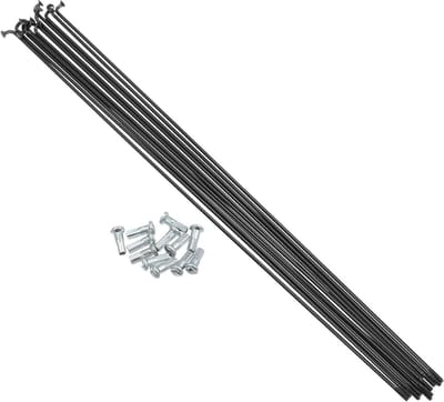 12 Stuks 14G J Bend Fietsspaken van Staal 29 cm met Nippels voor Fietsen en Reparaties