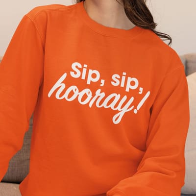 Oranje Koningsdag Trui Sip, Sip, Hooray! XS