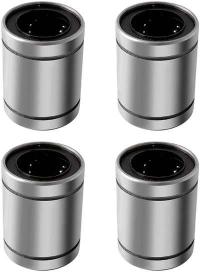 Allecto - Lineaire Kogel Lagers - 8 mm Bore - 4 Stuks - Geschikt voor CNC en 3D Printers - Precisie en Duurzaamheid - Hoogwaardige Kogel Lagers