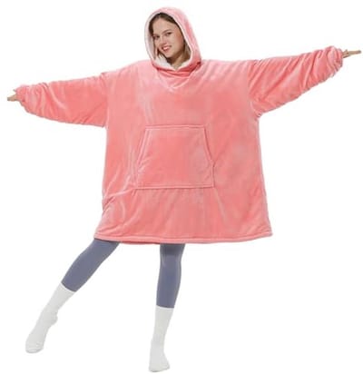 Oversized Blanket Hoodie met Sherpa Voering - Zacht en Warm voor Volwassenen en Tieners