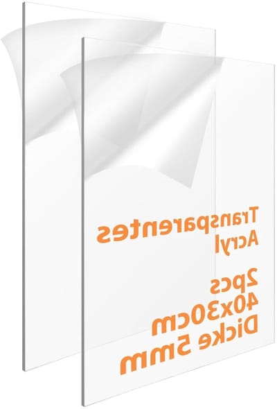 Acrylglas Platen - Acryl Platen - Doe-het-zelf Projecten - Verdikte Platen - 400 x 300 mm - Transparant
