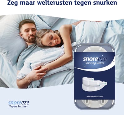 Snoreeze Antisnurk Snurkbeugel - Verstelbare slaapbeugel, snurkstopper-mondstuk, slaaphulpmiddel tegen snurken en slaapapneu voor mannen en vrouwen