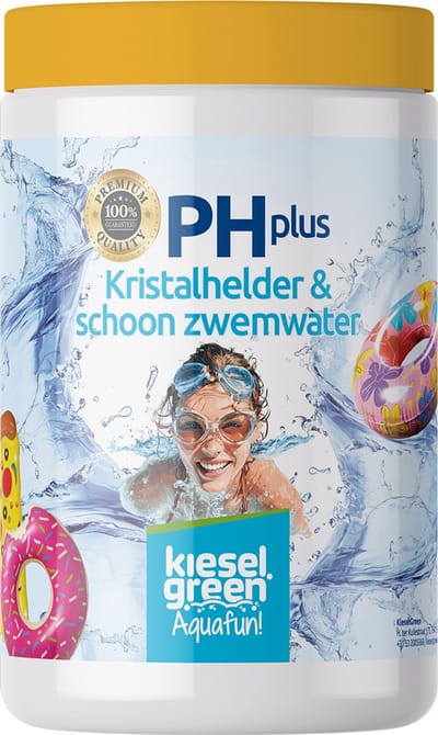 Kieselgreen Zwembad Granulaatpoeder pH plus 1 kg voor verhoging pH waarde van zwembadwater