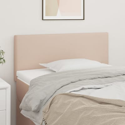 vidaXL - Hoofdbord - 100x5x78/88 - cm - kunstleer - cappuccinokleurig