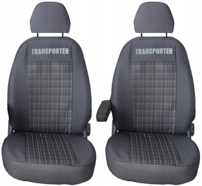 Premium Line - Stoelhoezen VW TRANSPORTER T5 (2003-2015) - 1+1 Set - Hoge kwaliteit stof - Bescherming tegen slijtage - Modern design
