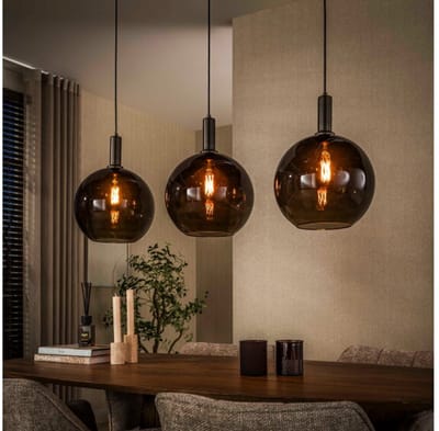 Hanglamp Sfera Tricolore 3L - Sienna bruin - 115x30x150 cm