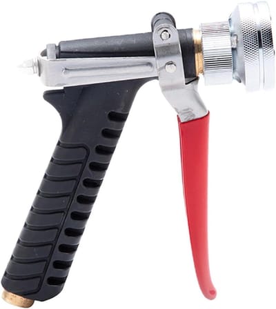 Reinigingssproeier Metaal - Hogedrukspuit - Tuin en Auto - Schroefdraad Bevestiging - 12 cm Schroefdraad - Staal