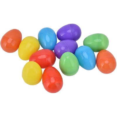 12 pcs Œufs de Pâques Lumineux Décoratifs DIY Plastique Batterie Intégrée LED Chaude Œufs de Pâques pour