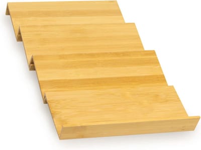 Stapelbare Bamboe Kruidenrek voor Lade - 4 Niveaus Keuken Specerijen Organizer