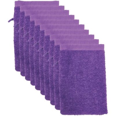 The One Towelling The One Washandjes Paars - 10 stuks