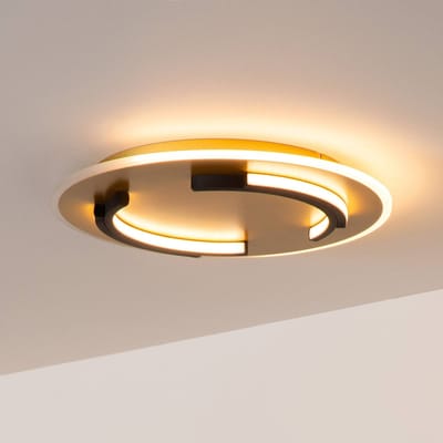 Lucide ANDREAS - Plafonnière (Plafondlamp) - Ø 39,6 cm - LED - 1x30W 2700K - Mat Goud / Messing