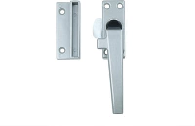 Wovar Raamsluiting met drukknop aluminium rechts | Per stuk | Raamboom