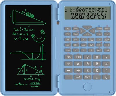 Rekenmachine met Schrijftablet - Wetenschappelijke Calculator - Wiskunde Oefenen - 240 Functies - 6.37 Inch Display - Zwart