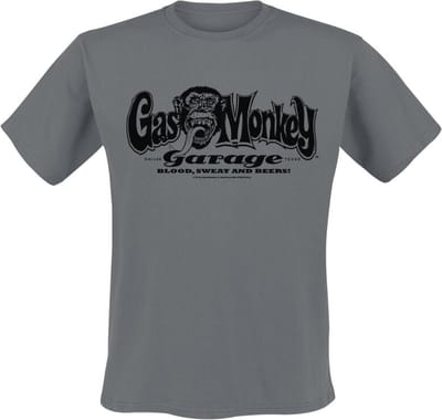 Gas Monkey Garage Logo Heren T-shirt - grijs - M