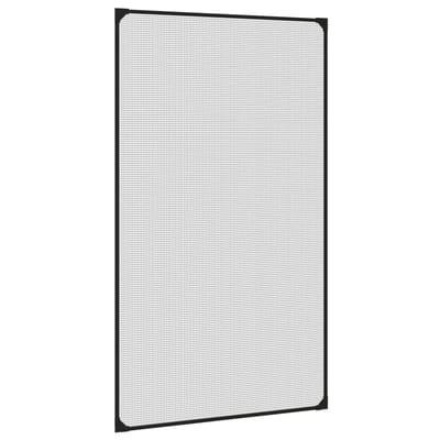 vidaXL - Insectenhor - voor - ramen - magnetisch - 80x140 - cm - antracietkleurig