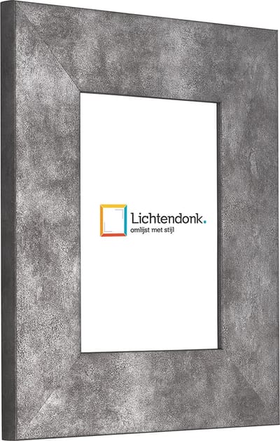 Fotolijst - IJzer Industrieel - 6 cm breed profiel - Fotomaat 40x50 - Helder glas - Art.nr. 10115542040502