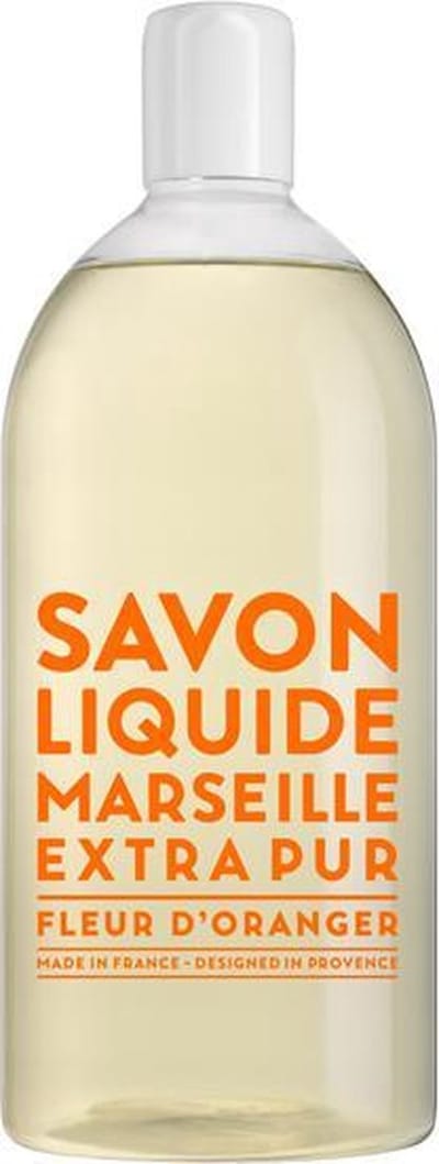 Savon de Marseille vloeibare handzeep Extra Pur Fleur d'Oranger 1 liter navulling