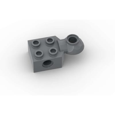 MIJN EIGEN CREATIE 10 STUKS 48170 2x2 Gemodificeerd 2x2 Inclusief Pin Gaten Bouwstenen Set Kogelgewricht Blokken Educatief Speelgoed Kinderen Verjaardagscadeaus gray