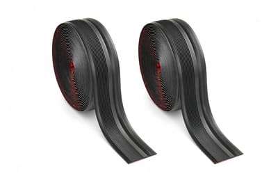 Non-slip trapneus met zelfklevende vinyl randstrip, PVC rubberen hoekafwerking voor trappen (50x25mm, grijs) - Veiligheid, duurzaamheid en gebruiksgemak